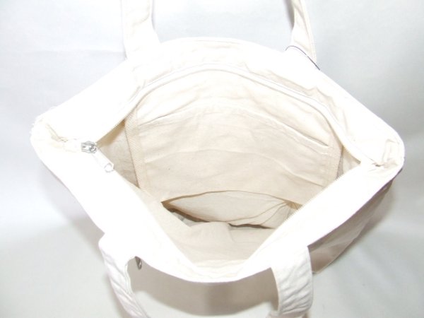 画像3: ラスベガスグラフィックキャンバストートバッグ／アイボリー (3)