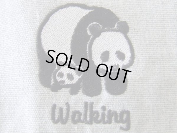 画像8: オール刺繍レディースかわいいパンダ９柄トートバッグ／グレー＜送料無料＞ (8)