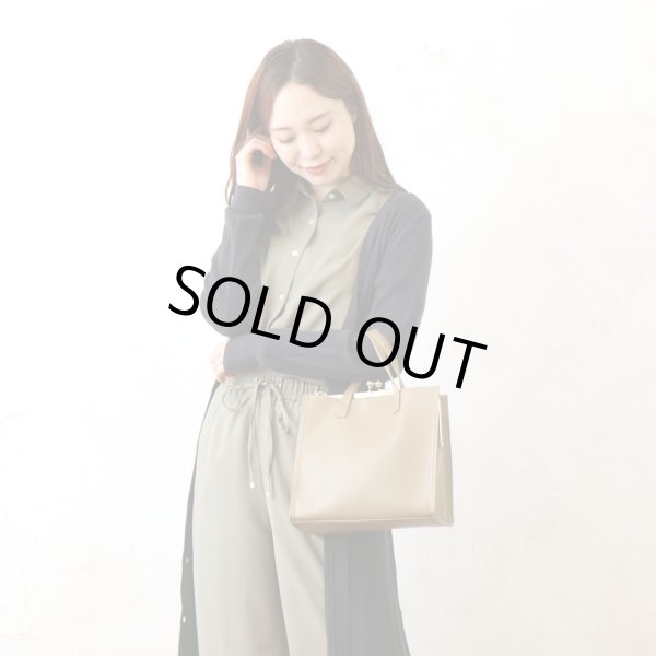 画像3: ３室構造がま口スクエア２ＷＡＹトートバッグ／モカ＜送料無料＞　 (3)