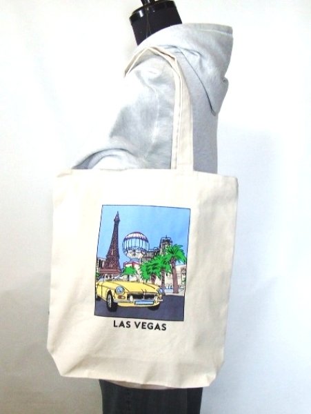 画像4: ラスベガスグラフィックキャンバストートバッグ／アイボリー (4)
