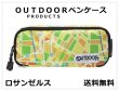 画像1: OUTDOORアウトドアＷルーム型ペンケース／ロサンゼルス＜送料無料＞ (1)