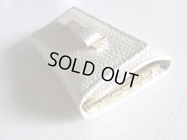 画像6: ＜訳あり＞Rue Vivienne PARIS高級感があるリボンデザインキーケース(シルバー) (6)