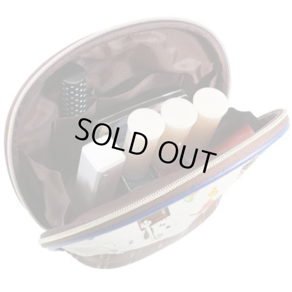 画像4: スヌーピーsnoopyラウンドポーチ／チョコレート＜送料無料＞ (4)