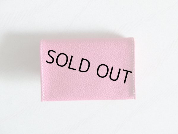 画像3: ＜訳あり＞働く女性の声が形になった！両面牛革使用の高級感があるリボンモチーフ名刺入れ／レッドピンク (3)