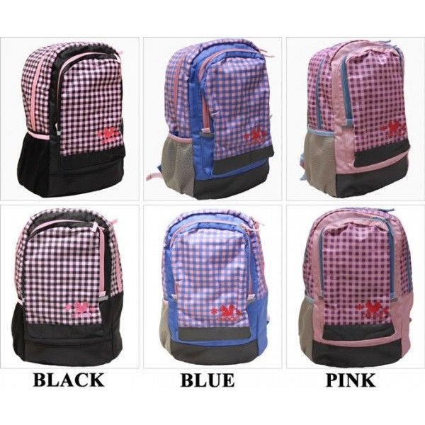 画像2: ＜値下げ＞女の子に人気シュープCHOOPチェック柄リュックサック（３色有） (2)