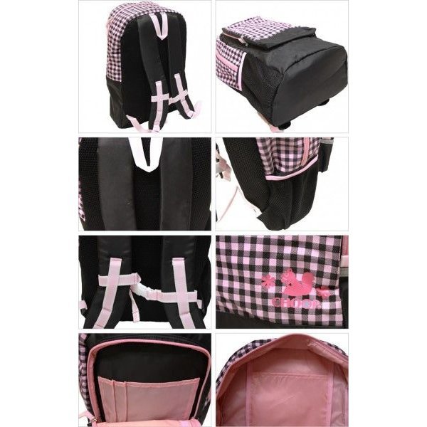 画像6: ＜値下げ＞女の子に人気シュープCHOOPチェック柄リュックサック（３色有） (6)