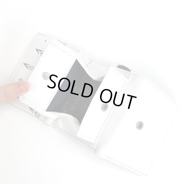 画像5: スヌーピー＆ウッドストック花柄３つ折りコンパクト財布／オフホワイト (5)