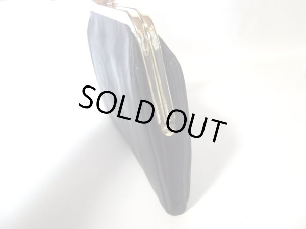 画像15: (訳あり）クラッチバッグ・がま口財布としても使えるお財布ショルダー4wayバッグ／ブラック (15)