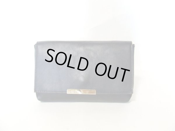 画像8: (訳あり）クラッチバッグ・がま口財布としても使えるお財布ショルダー4wayバッグ／ブラック (8)