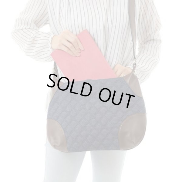 画像7: ＜sale＞SAVOY(サボイ)デニム素材にキルティング加工レディースショルダーバッグ (7)