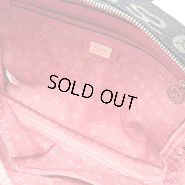 画像5: しっかり感のあるデニム生地！レディースサボイSAVOYモノグラムショルダーバッグ (5)