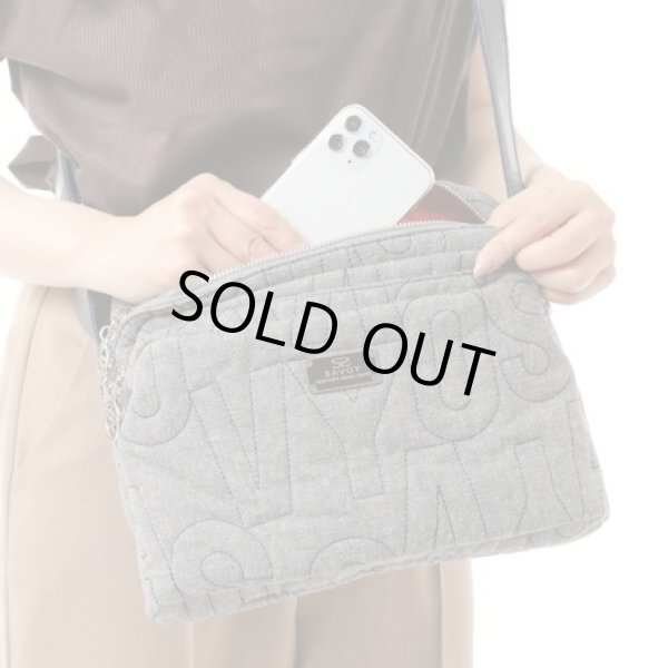 画像7: ＜sale＞サボイ(SAVOY)レディースデニム素材ロゴキルティングショルダーバッグ (7)