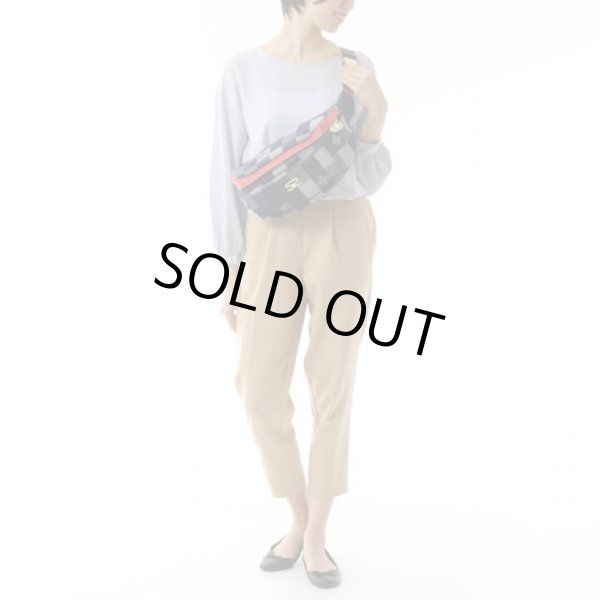 画像10: レディースSAVOY(サボイ)パッチワーク調デニム大きめウエストバッグ＜送料無料＞ (10)