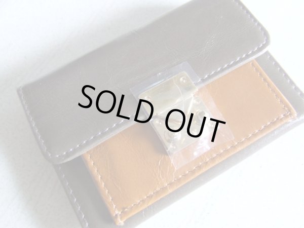 画像4: ＜訳あり＞Rue Vivienne PARIS高級感ある本革バイカラー名刺入れ／ダークブラウンｘキャメル (4)