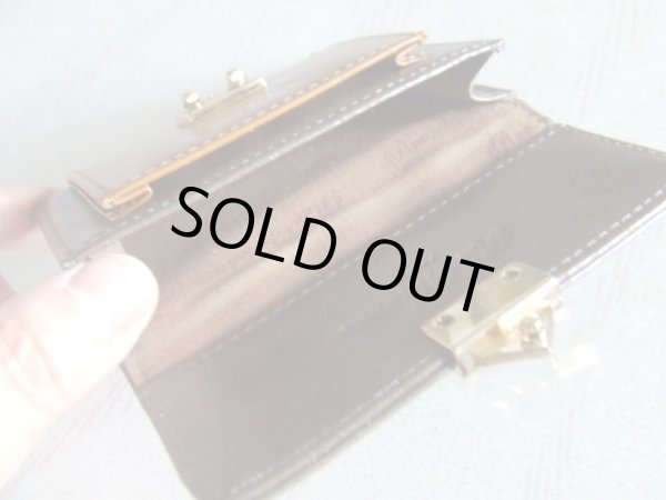 画像5: ＜訳あり＞Rue Vivienne PARIS高級感ある本革バイカラー名刺入れ／ダークブラウンｘキャメル (5)