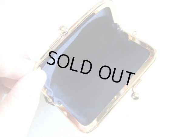 画像7: 印伝風桜水面柄レディース手のひらサイズのがま口財布（日本製） (7)