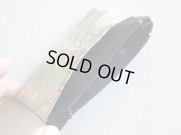 画像6: 京都西陣織　和柄四角小銭ケース＜日本製＞桜赤＜送料無料＞ (6)