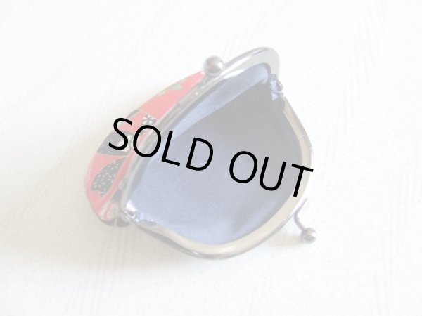 画像5: レトロでかわいい伝統の友禅柄手のひらサイズがま口小銭入れ（日本製）＜送料無料＞ (5)