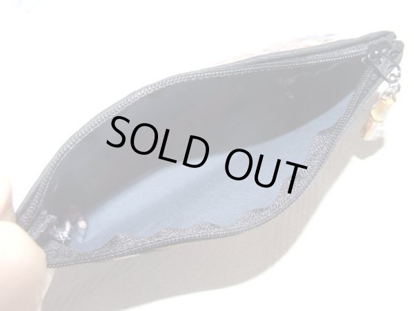 画像6: 桜を彩った華やかでかわいい金彩友禅柄アーチポーチ手づくり（日本製）＜送料無料＞ (6)