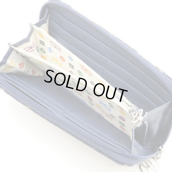 画像4: ＜訳あり＞サボイ(SAVOY)デニム地に花模様をプリントした長財布レディース (4)