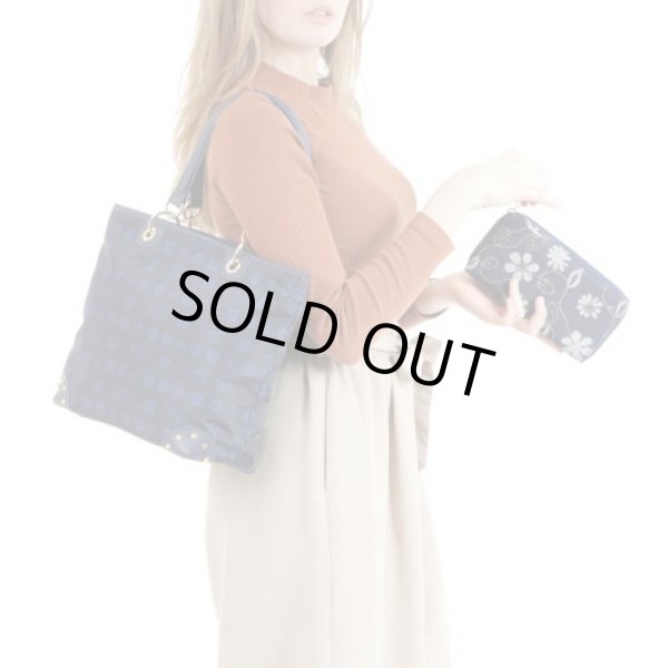 画像10: ＜訳あり＞サボイ(SAVOY)デニム地に花模様をプリントした長財布レディース (10)