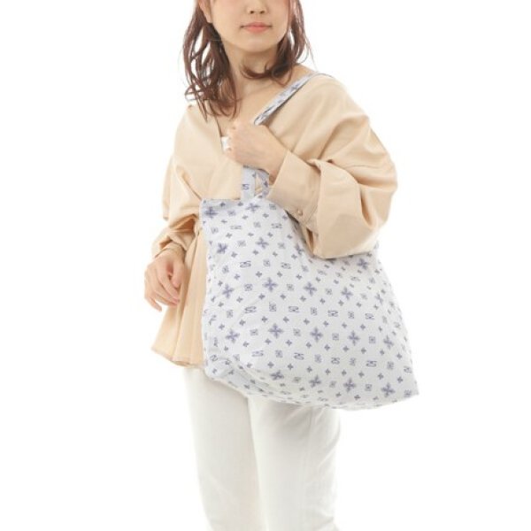 画像9: サボイ(SAVOY)プレミアムラインモノグラム2way折りたたみショッピングエコバッグ (9)
