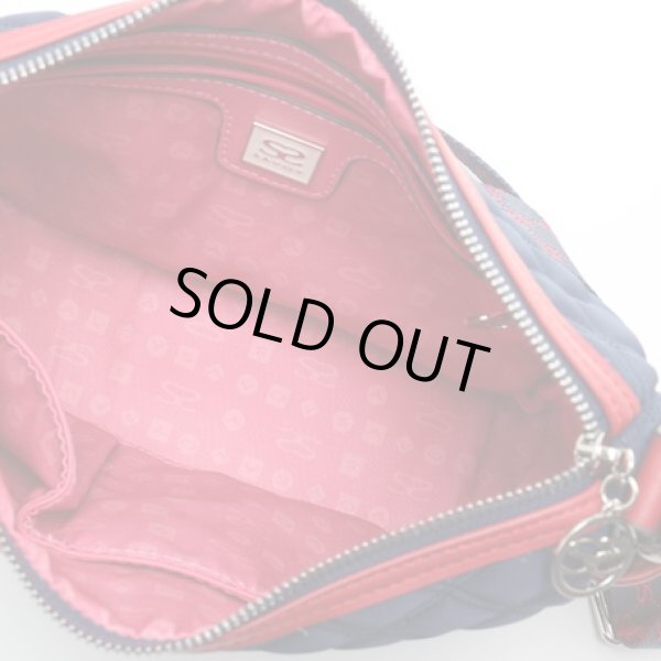 画像4: ＜sale＞サボイ(SAVOY)ロゴキルティングレディースナイロン素材ショルダーバッグ (4)