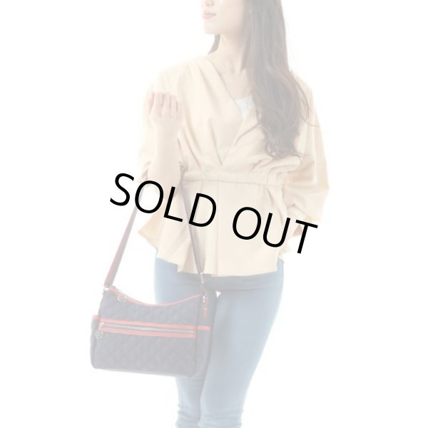 画像8: ＜sale＞サボイ(SAVOY)ロゴキルティングレディースナイロン素材ショルダーバッグ (8)