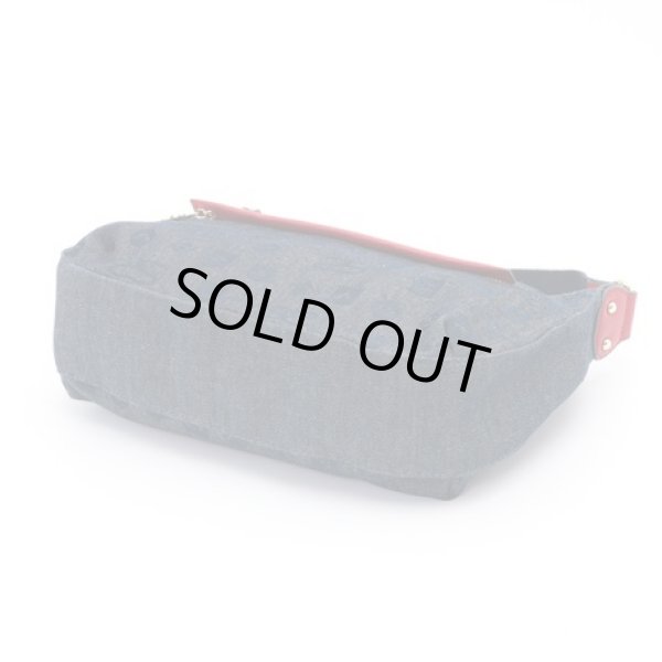 画像4: サボイSAVOYしっかり感のあるデニム生地！レディースハート型ポーチ付きモノグラムショルダーバッグ＜送料無料＞ (4)