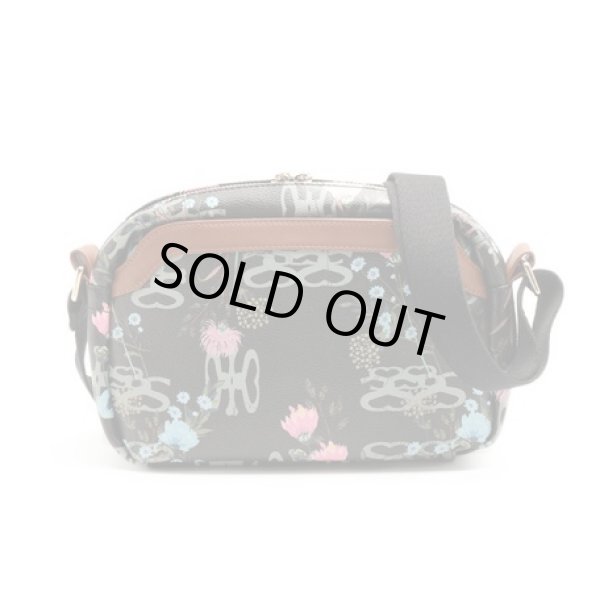 画像3: サボイSAVOYレディース花柄ｘサボイロゴ合皮ショルダーバッグ＜sale＞ (3)