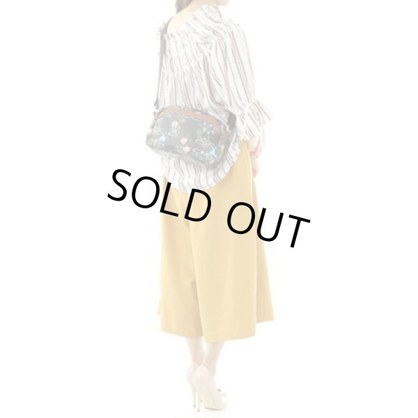 画像8: サボイSAVOYレディース花柄ｘサボイロゴ合皮ショルダーバッグ＜sale＞ (8)