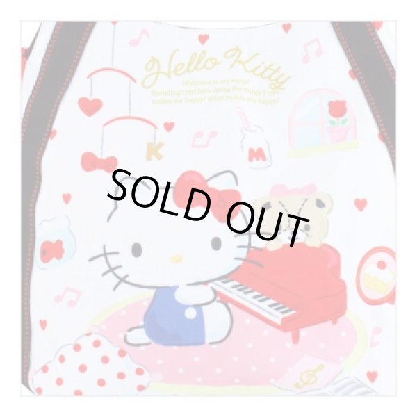 画像3: ハローキティ☆ピアノレッスンサンリオ大容量バルーントートバッグ (3)