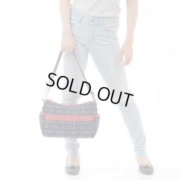 画像9: サボイSAVOYしっかり感のあるデニム生地！レディースモノグラム柄ショルダーバッグ＜送料無料＞ (9)