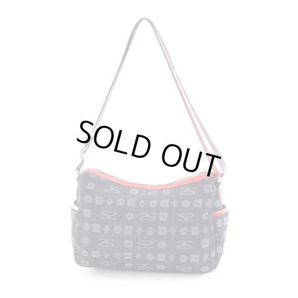 画像2: サボイSAVOYしっかり感のあるデニム生地！レディースモノグラム柄ショルダーバッグ＜送料無料＞ (2)