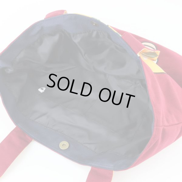 画像8: ＜mis zapatos＞モダンな花柄着物トートバッグ／ワイン (8)