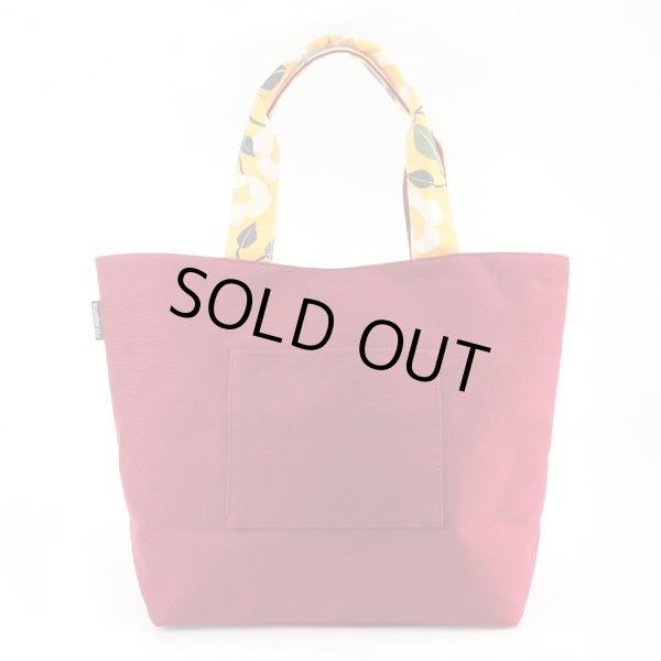 画像8: ＜mis zapatos＞モダンな花柄着物トートバッグ／ネイビー (8)