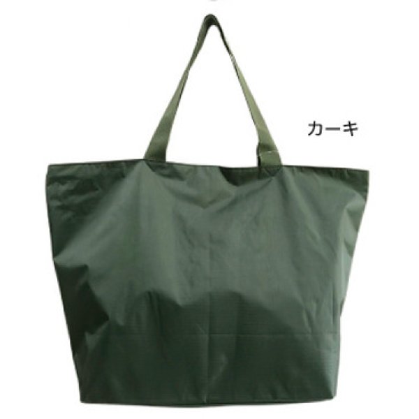画像9: メンズ＆レディース大容量リップストップポリエステル無地ビッグトートバッグ（４色有） (9)