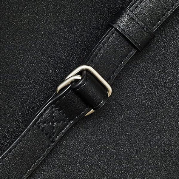 画像6: Renameどんなコーディネートにもマッチするシンプルなスクエアショルダーバッグ／ブラック (6)