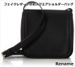 画像2: Renameレザータッチ小さめスクエアショルダーバッグ (2)