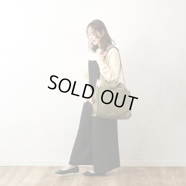 画像7: １２ポケット付き軽量撥水抗菌防臭多機能ママカル2wayトートバッグ／カーキ (7)