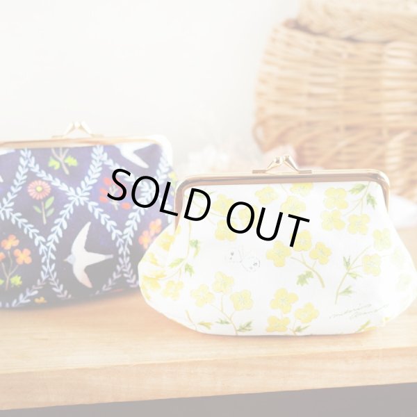 画像3: ＜日本製帆布＞はなやかなデザインのがま口コスメポーチ/ fairy tale浅野みどりデザイン (3)