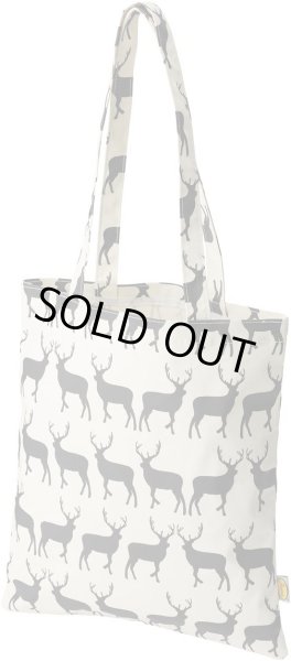 画像2: 鹿シルエットおしゃれなデザインPVCコーティング大きめトートバッグ (2)