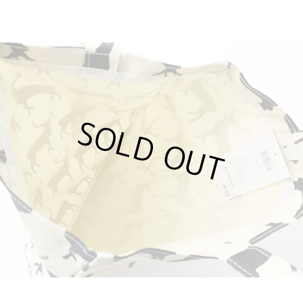 画像3: 鹿シルエットおしゃれなデザインPVCコーティング大きめトートバッグ (3)