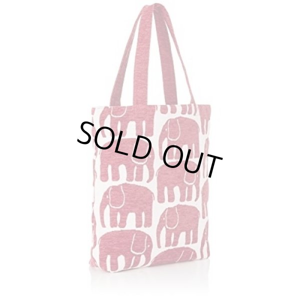 画像2: 北欧フィンレイソン【Finlayson】エレファンティレッドマチ付きトートバッグ (2)