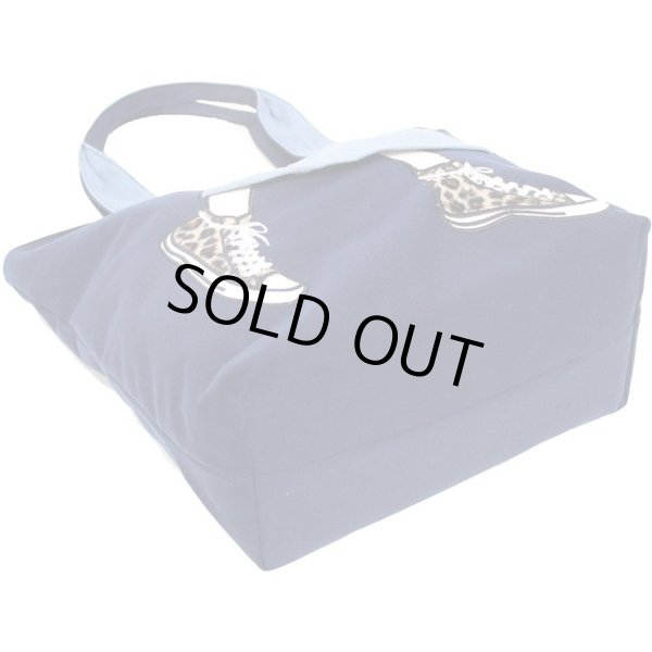 画像2: ロングスカート柄トートバッグ 【mis zapatos】/ネイビー (2)