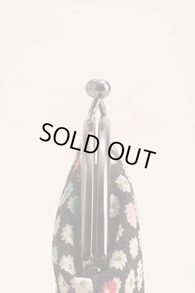 画像6: 京友禅2.6寸レディース手のひらサイズのがま口財布箱入り／ブルー（日本製） (6)