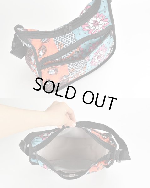 画像7: SYABON(シャボン)洗えて軽量華やかな大人柄２室式ショルダーバッグ/ボタニカル (7)