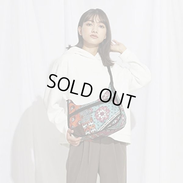 画像10: SYABON(シャボン)洗えて軽量華やかな大人柄２室式ショルダーバッグ/ボタニカル (10)