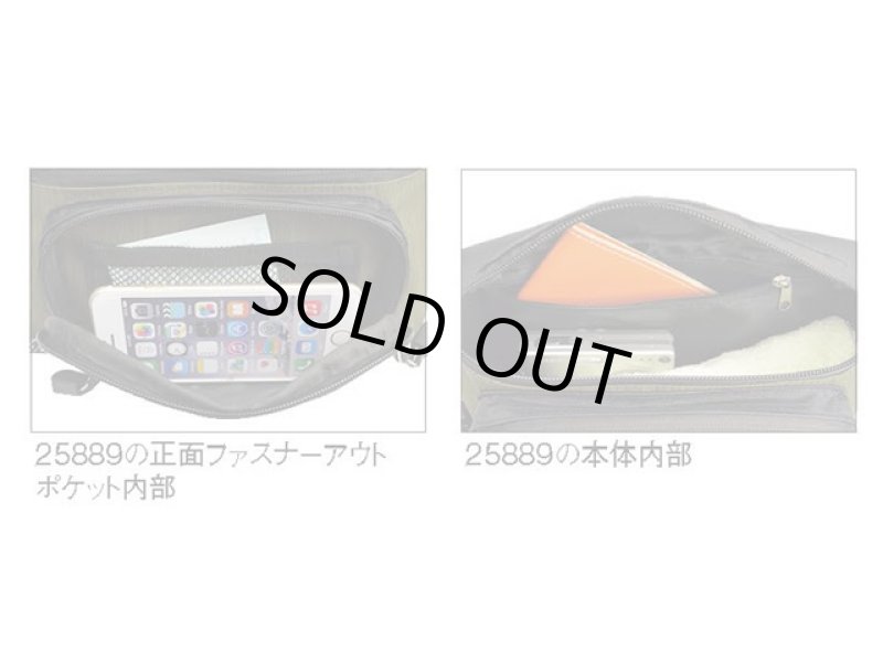 画像3: ガルウィングの軽量小ぶりウエストバッグ/カ―キ (3)