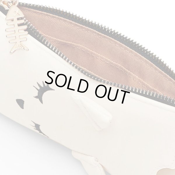 画像3: おすましプーちゃんスリムスマホポシェットバッグ縦型/アイボリー (3)